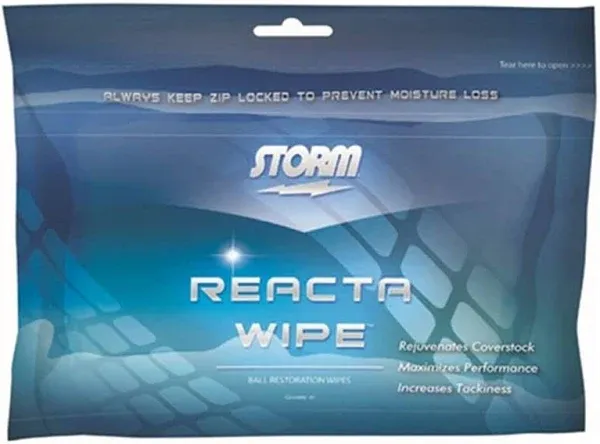 Storm Reacta Wipe Bowling Ball Cleaner Wipes- Dozen