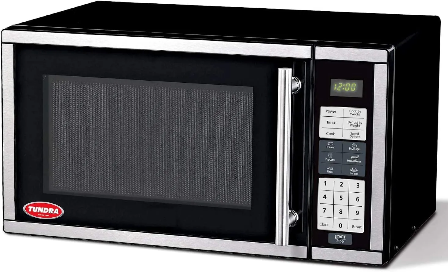 TUNDRA 700W Microwave Oven for Small Spaces - 20L/ 0.7 cu ft Compact Countertop for Trucks, Semi Trucks, RV, Dorms, Colleges, Office, Apartments – 6