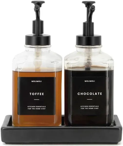 Molimoli Square Coffee Syrup Dispenser Set of 2