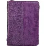 Bible Cover Faith Purple LuxLeather Large