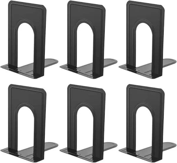 Book Ends Universal Premium Bookends for Shelves, Non-Skid Bookend, Heavy Dut...