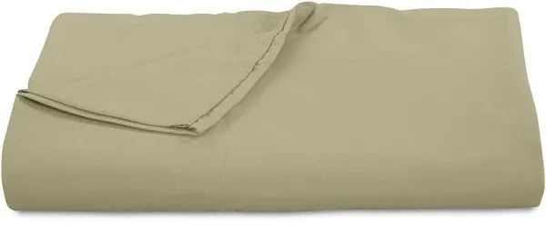 ROYALE LINENS 300 Thread Count 100% Long Staple Combed Cotton Flat Sheet - Super Soft - Top Sheet - Twin Flat Sheet Sold Separately - Breathable,Cool & Crisp Percale Flat Sheet Only (Twin,Sage Green)