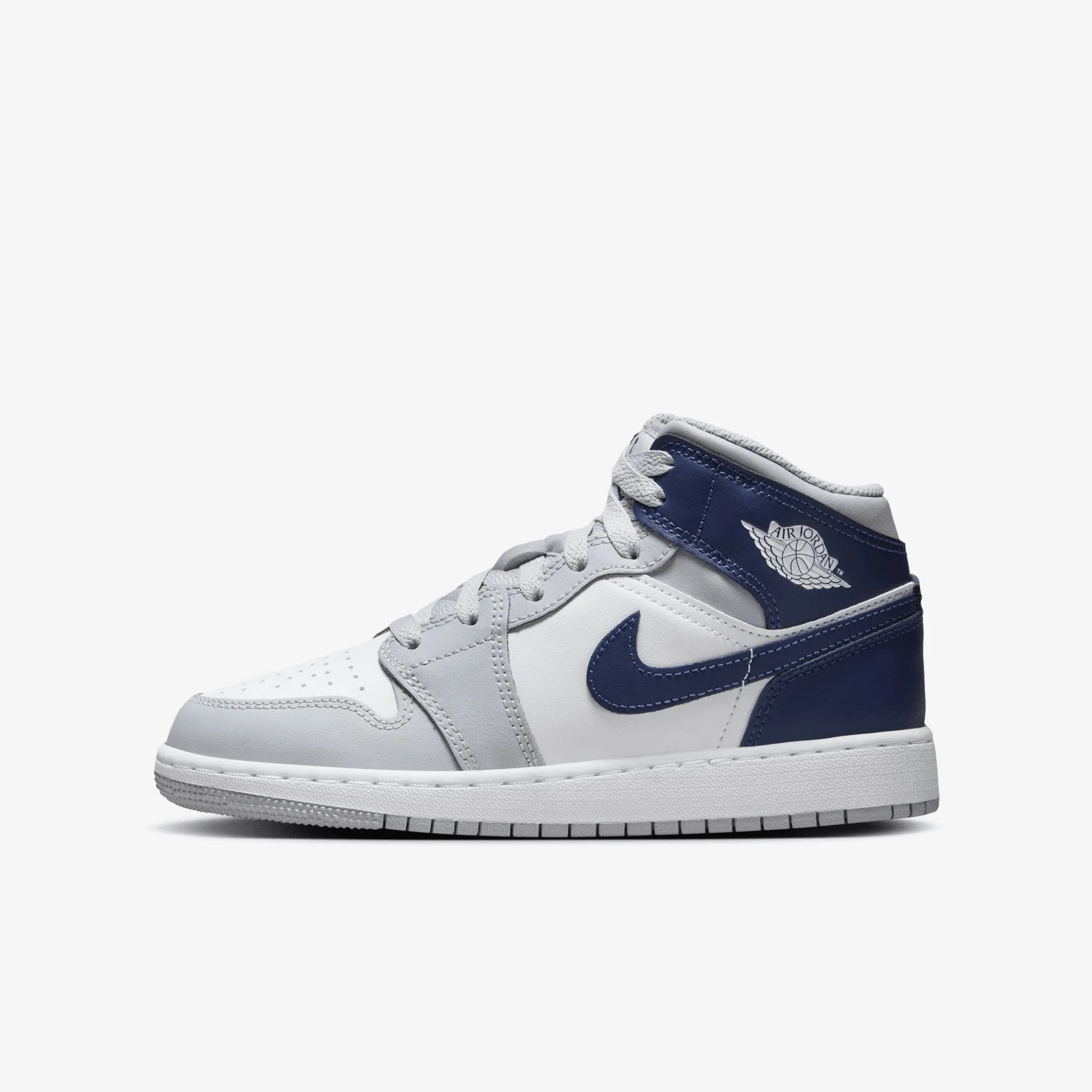 Jordan 1 Mid &#039;Wolf Grey Midnight Navy&#039; (GS)