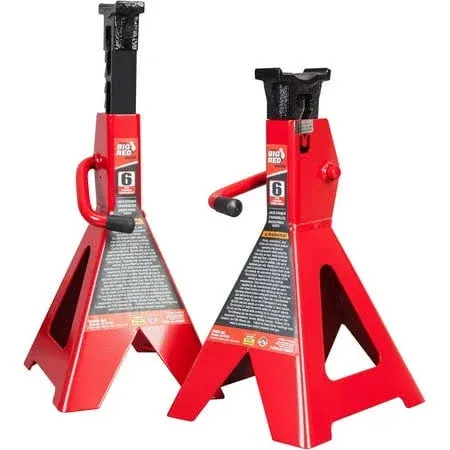 Torin Big Red Steel 6 Ton Capacity, 1 Pair Automotive New For Jack Stands