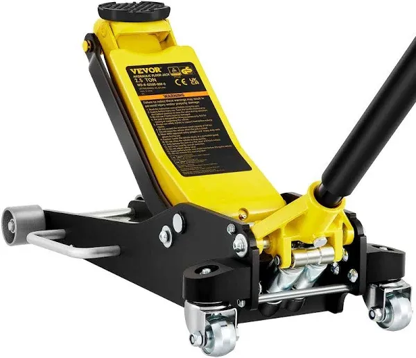 Vevor Floor Jack, 2.5 Ton Low Profile Floor Jack, Aluminum and Steel Racing Floor Jack with Dual Pistons Quick Lift Pump