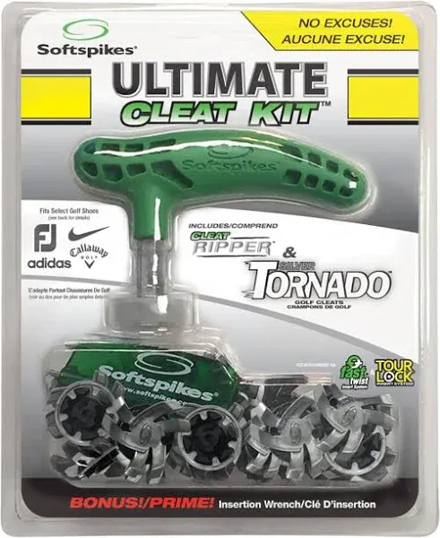 Softspikes Silver Tornado Ultimate Cleat Kit