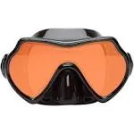 Oceanways SuperView HD Dive Mask | Single Lens - White