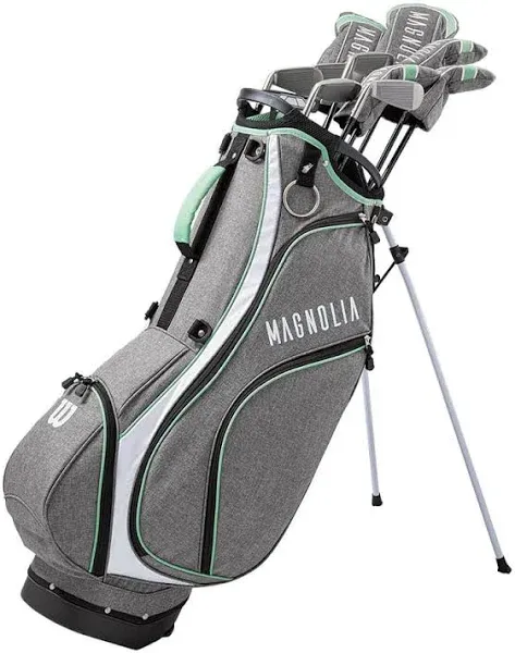 Women&#039;s Wilson Magnolia Calm Wave Package Set w/ Cart Bag - STRD RH L Gray/Mint