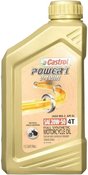 Castrol Power RS V-Twin 4T 20W-50 Motorcycle Oil 06080/06116