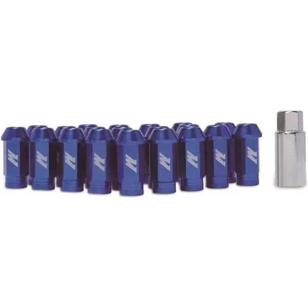 Mishimoto Aluminum Locking Lug Nuts, M12 x 1.5 Blue MMLG-15-LOCKBL