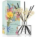 COCODOR Reed Diffuser Set with Preserved Baby&#039;S Breath with Sticks/April Breeze 