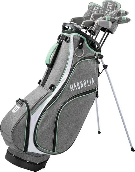 Women&#039;s Wilson Magnolia Calm Wave Package Set w/ Cart Bag - STRD RH L Gray/Mint