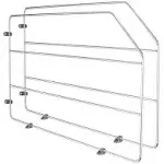 Rev-A-Shelf 12" Kitchen Cabinet Baking Sheet Organizer, Chrome, 597-12CR-2-1