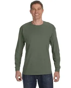 M&O 4820 Gold Soft Touch Long Sleeve T-Shirt - Dark Heather