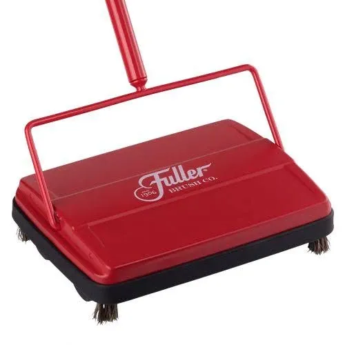 Electrostatic Sweeper for Carpets &amp; Floors - Lightweight &amp; Compact - Red