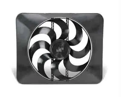 Black Magic X-Treme Black Reversible Electric Fan, Pusher-Puller Fan (188), Car Accessories, 15 Inches