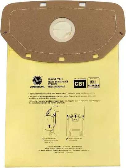 Hoover Ah10232 Sealed Collar Vacuum Bag