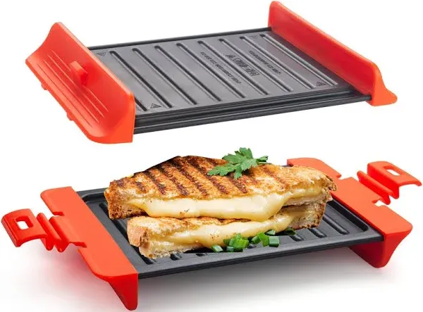 Microwave Sandwich maker | Microwave Grill Cheese Maker | Microwave Crisper T...