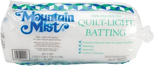 Mountain Mist Quilt-Light Polyester Batting