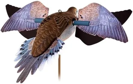 Avian-X PowerFlight Spinning Wing Dove Life-Size Motion Decoy - Durable Weather-Resistant Realistic Lifelike Hunting Decoy with Mounting Stake & Carry Bag Included