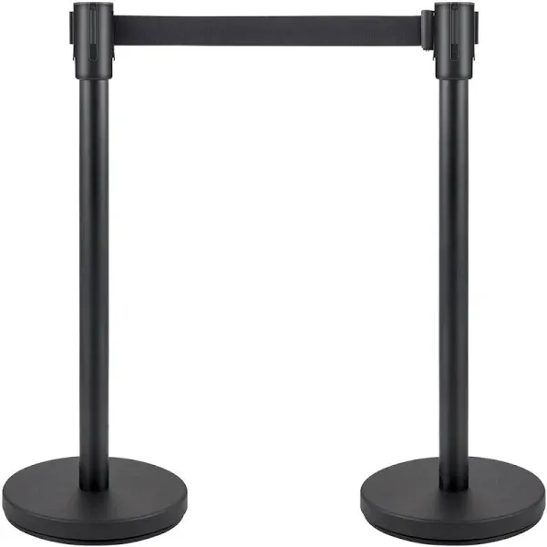 VEVOR Crowd Control Stanchion, Set of 8 Pieces Stanchion Set, Stanchion Set with