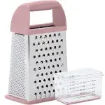 Gorilla Grip Professional 100% BPA Free 4 Sided Cheese Grater, Stainless Steel XL Box Graters with Ergonomic Handle, par