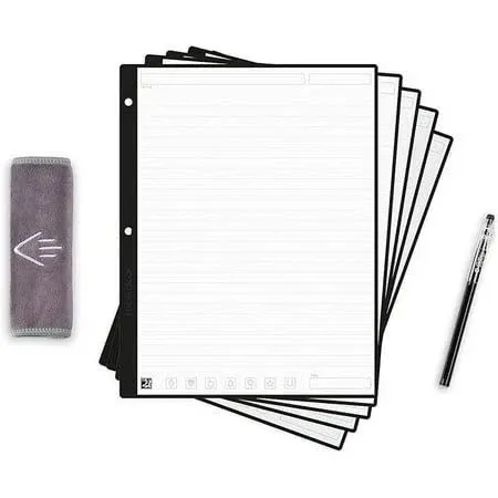 Rocketbook Filler Paper Starter Pack Lined College Ruled Reusable Notebook Paper