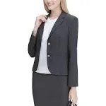 Calvin Klein Womens Notch Collar Suit Separate Two-Button Blazer