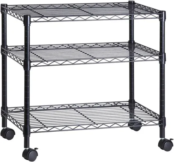 Honey-Can-Do 3-Tier Media Cart CRT-09693 Black