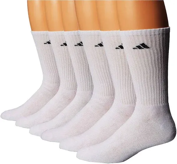 adidas Men's Cushioned Crew Socks (6-Pack)