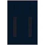 Gramercy Wardrobe Armoire Closet Blue - Manhattan Comfort