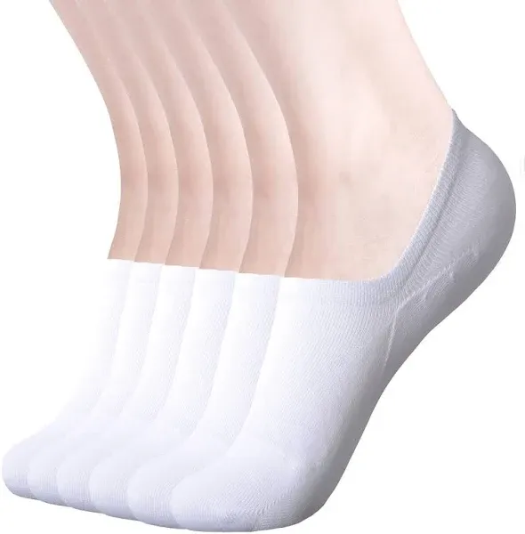 DIBAOLONG Womens No Show Socks Non Slip Flat Boat Line Low Cut Socks (6-12 Packs)