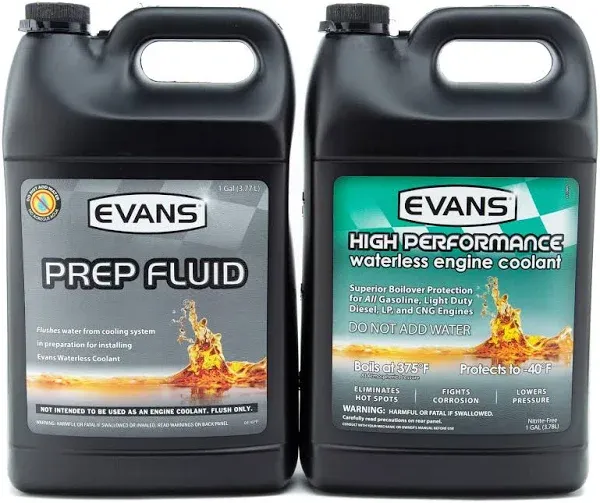 Evans High Performance Waterless Coolant 1 Gallon Gasoline Diesel LPG EC53001 