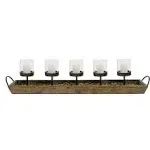 Wood & Metal 5 Votive Holder