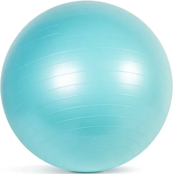 Brand NEW 65 CM Exercise Ball TEAL by CAP  HHE-065T w/ Air Pump Made In China