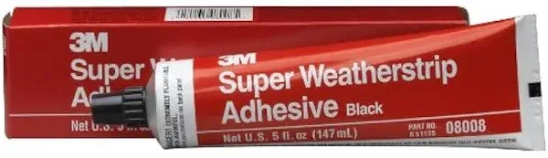 3M 08008 Black Super Weatherstrip and Gasket Adhesive, 5 fl oz