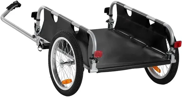 VEVOR Bike Cargo Trailer Bicycle Carrier Storage Cart 100lbs Load Aluminum Alloy