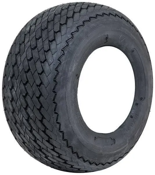 GTW Topspin 18x8.5-8 Sawtooth Golf Cart Street/Course Tire | 4 Ply, Black