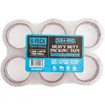 Dura-Bind Sale! Heavy Duty Clear Packing Tape 1.8 inch x 60 Yards. Tough Transparent Packing Tape Refills for Shipping, Moving, Mailing, and All Box