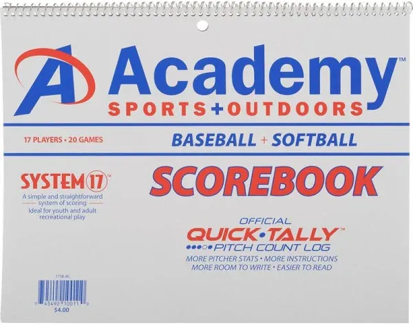 Rawlings Deluxe System-17 Baseball Scorebook