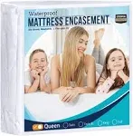 Utopia Bedding Zippered Mattress Encasement 100% Waterproof and Bed Bug Proof Mattress Protector