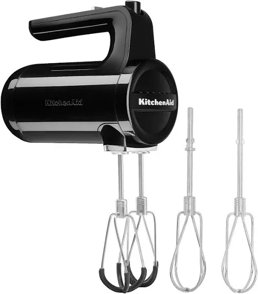 KitchenAid Cordless 7 Speed Hand Mixer, Black Matte, KHMB732