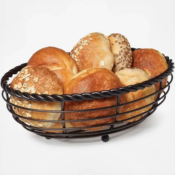 Gourmet Basics Mikasa Rope Oval Bread Basket