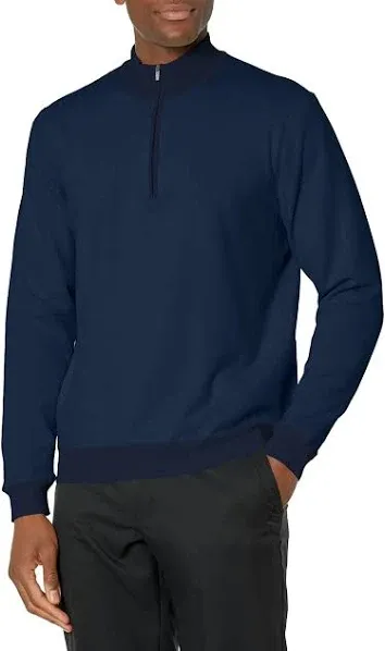 Greg Norman Men's Mock Neck, Lined for Wind Protection, Engineered to Trap Air for Additional Warmth