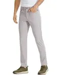 CRZ Yoga Men's All Day Comfy Golf Pants with 5-Pocket - 30" Quick Dry Lightweight Casual Work Stretch Pants Gull Gray 32W x 30L