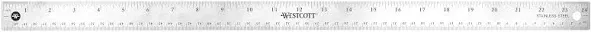 Westcott Stainless Steel Ruler