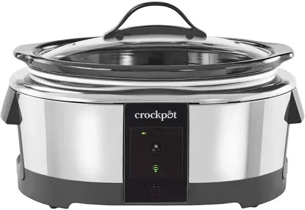 Crock-Pot Slow Cooker Works with 6-Quart Programmable Stainless Steel