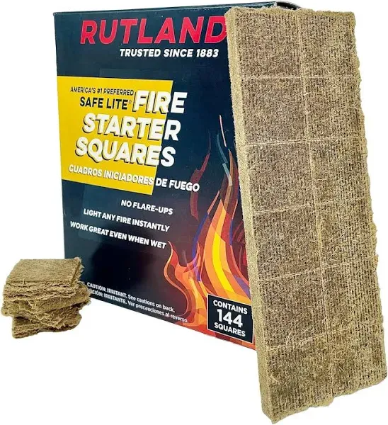 Rutland Fire Starter,Safe Lite,Squares 50C