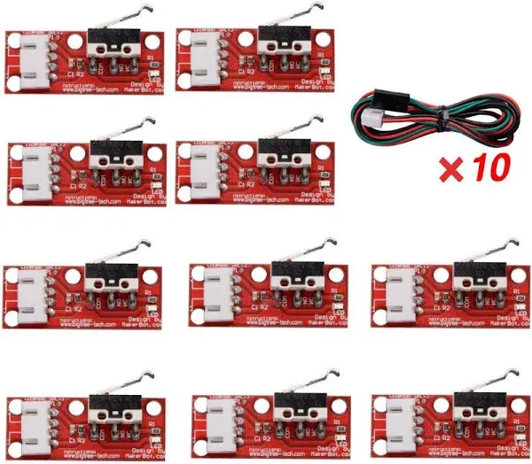 10 x Mechanical Endstop Limit Switch End Stop with 22AWG Cable for RAMPS 1.4 3D Print Limit Switch