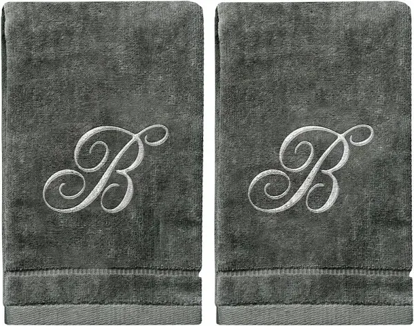 Creative Scents Monogrammed Towels Fingertip